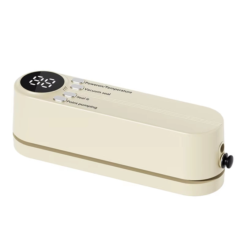 Compact Automatic Wireless Vacuum Sealer - Portable Food Packaging Solution for Home Use