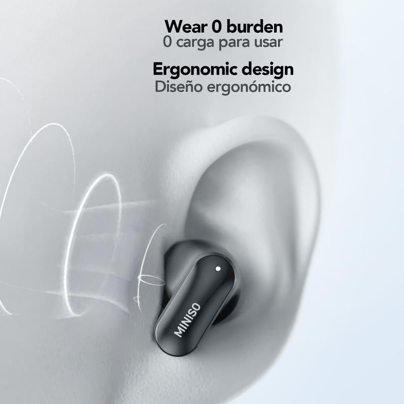 MINISO Wireless Earbuds Remote Control Take Pictures like Music Voice Assistant Call Power Bluetooth-Compatible Page Scroller Bluetooth 5.4 Earphones, Wireless Headphones with Mic Fully Compatible