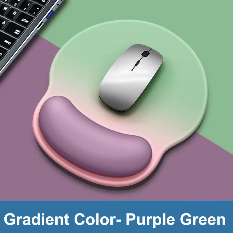Gradient Color Mouse Pad Comfortable Wrist Rest Non-Slip Mouse Pad Soft Mouse Pad Wrist Rest Computer Desktop Mouse Pad