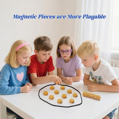 Upgraded Magnetic Chess Board Game Set, Includes 20 Magnets, Travel Bag, Adjustment Rope, Strategy Games for Kids and Adults Party Games for All Ages | Viral Tiktok Game for 2 Players