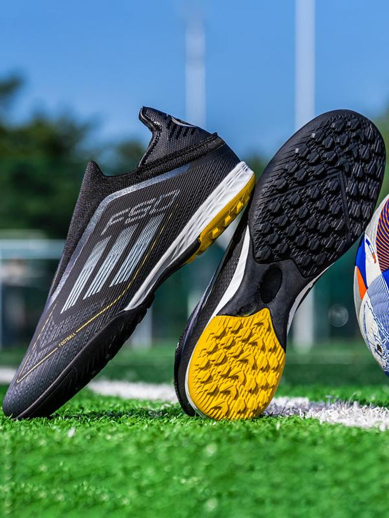 Unisex Soccer Shoes for Youth Students, Long Studs Design, Competition Training Sports Footwear, Durable and Comfortable Football Boots, Soccer Cleats