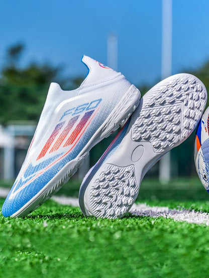 Unisex Soccer Shoes for Youth Students, Long Studs Design, Competition Training Sports Footwear, Durable and Comfortable Football Boots, Soccer Cleats