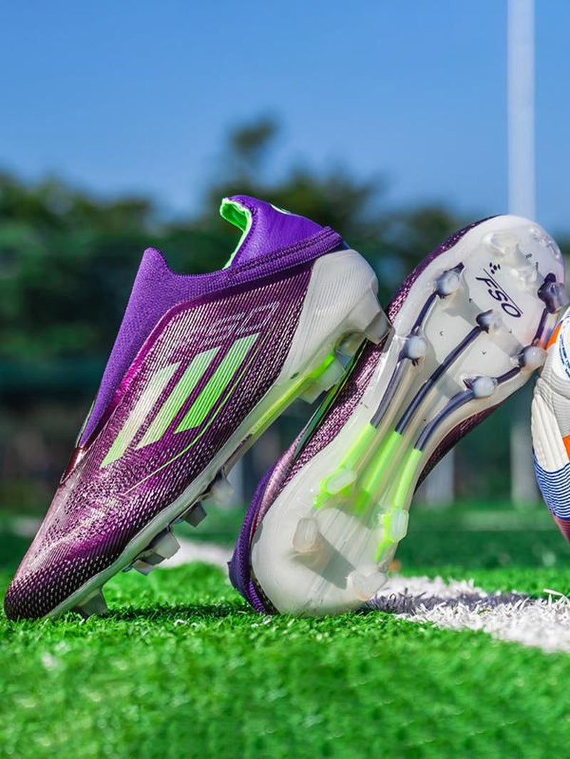 Unisex Soccer Shoes for Youth Students, Long Studs Design, Competition Training Sports Footwear, Durable and Comfortable Football Boots, Soccer Cleats