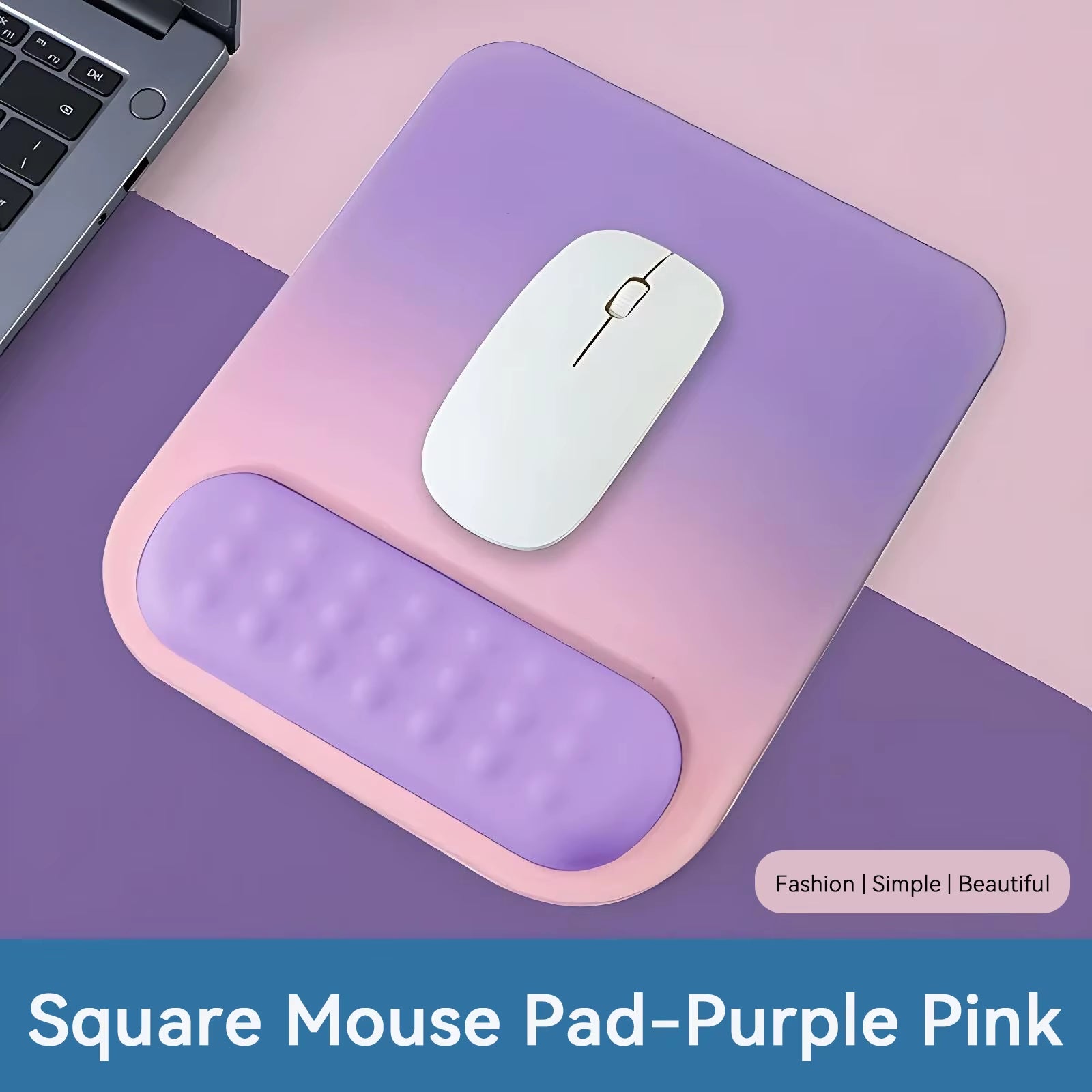 Gradient Color Mouse Pad Comfortable Wrist Rest Non-Slip Mouse Pad Soft Mouse Pad Wrist Rest Computer Desktop Mouse Pad