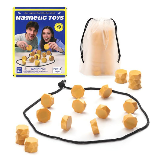 Upgraded Magnetic Chess Board Game Set, Includes 20 Magnets, Travel Bag, Adjustment Rope, Strategy Games for Kids and Adults Party Games for All Ages | Viral Tiktok Game for 2 Players