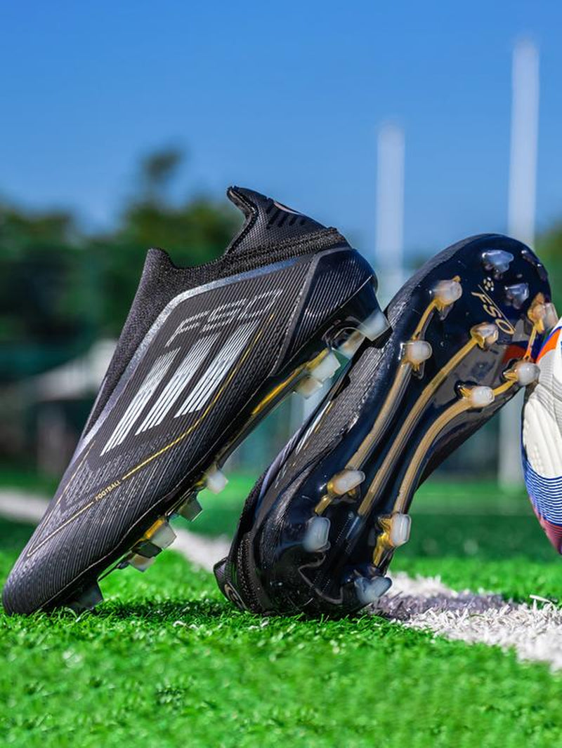 Unisex Soccer Shoes for Youth Students, Long Studs Design, Competition Training Sports Footwear, Durable and Comfortable Football Boots, Soccer Cleats