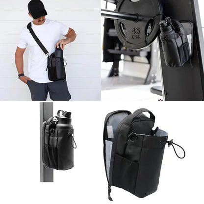 2025 New Magnetic Water Bottle Pouch Bag Gym-Specific Water Cup Holder with Strong Magnet for Outdoor Sports Cup Holder Bag