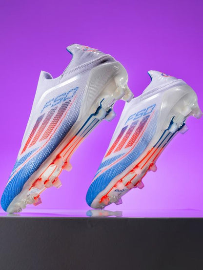 Unisex Soccer Shoes for Youth Students, Long Studs Design, Competition Training Sports Footwear, Durable and Comfortable Football Boots, Soccer Cleats