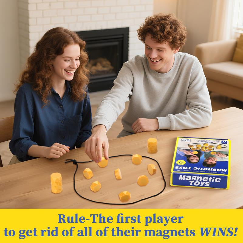 Upgraded Magnetic Chess Board Game Set, Includes 20 Magnets, Travel Bag, Adjustment Rope, Strategy Games for Kids and Adults Party Games for All Ages | Viral Tiktok Game for 2 Players